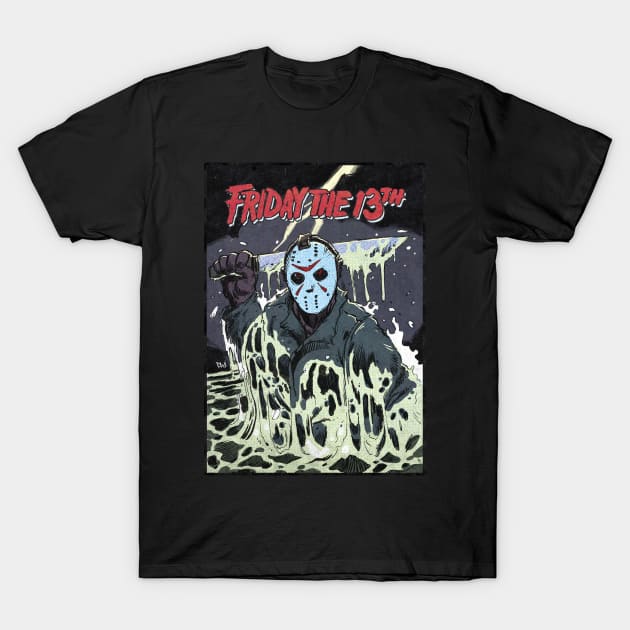 Friday The 13th T-Shirt by RyanButtonIllustrations